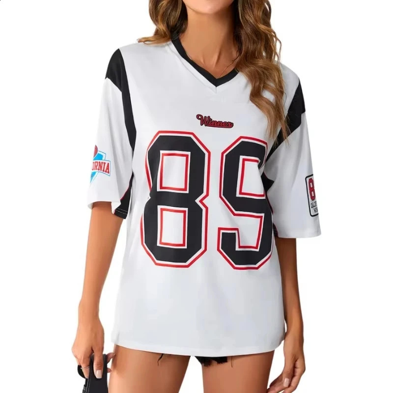 Summer Fashion Womens Shortsleeved Plus Size 98 Digital Pattern Tshirt Vneck Comfortable Loose 250519