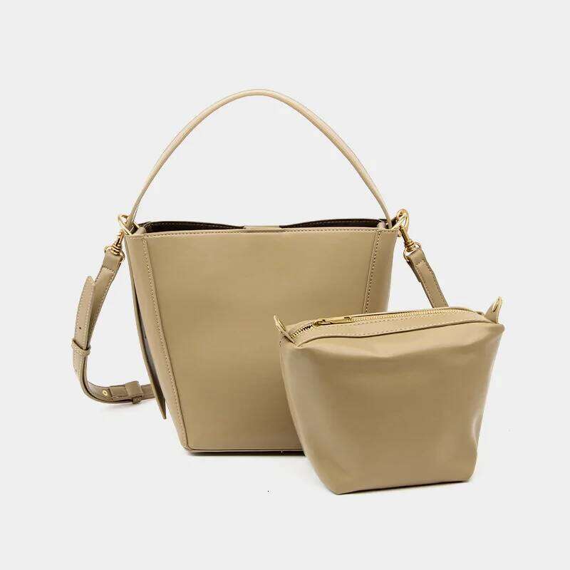 Women's Bags Designer Fashion Designer Bucket Soft PU Purses And Handbags 2 Bags/Set Shoulder Crossbody Bags For Women New Tote Clutch Lady
