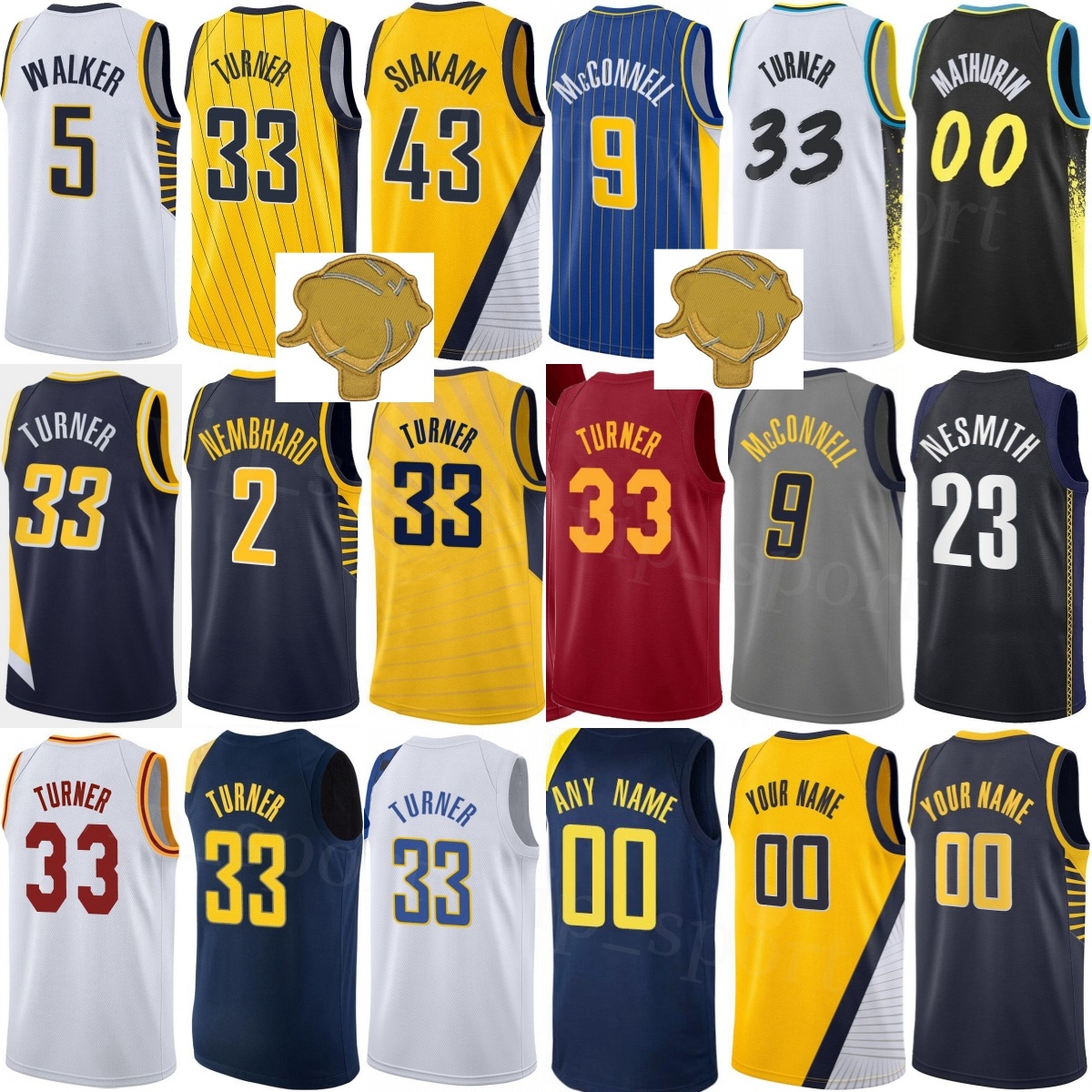 Printed 2025 Basketball City Enrique Freeman Jersey Kid Man Lady TJ McConnell Obi Toppin Ben Sheppard Walker Thomas James Johnson Tyrese Haliburton Aaron Nesmith