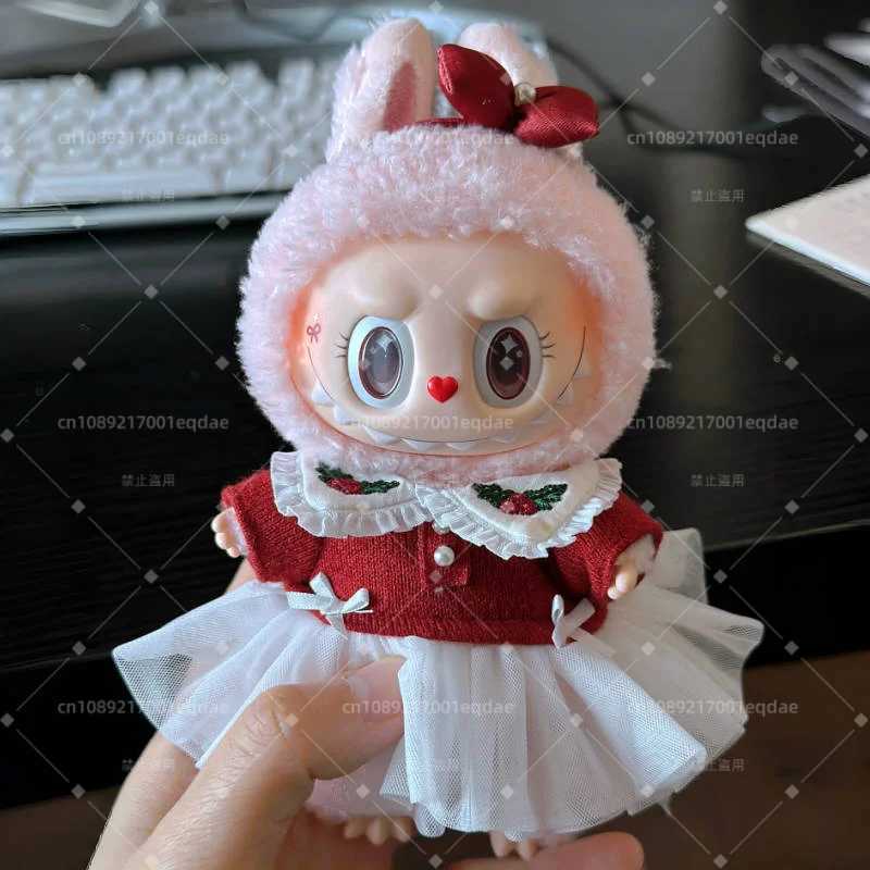 New 1 1 Replica Monster Labubu Series Mokoko Christmas Limited Twinkly Fairy Tale Vinyl Doll Pendant Keychain Kawaii Toy Xmas Gift Z250529