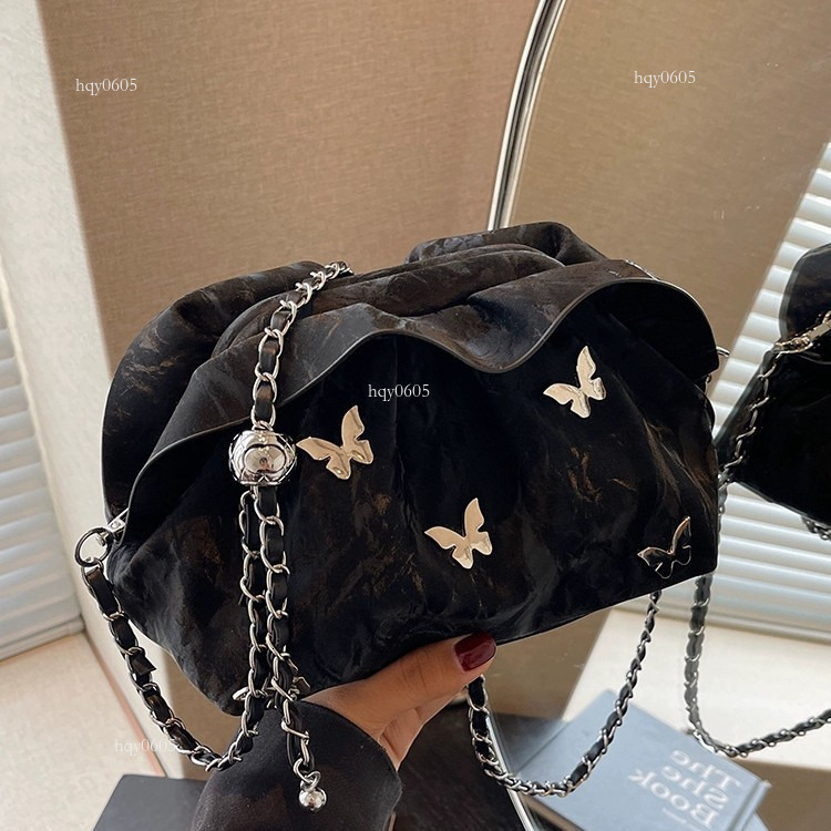 Top quality Brand High Quality New Style Free Delivery Designer Bag Crossbody for Women Korean Niche High-end Trendy Pleated Shoulder Fashionable Comm