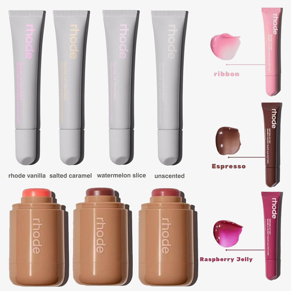 rhode Lip Glosses 14 Colors Lip Glosses Plump Moisturizing Lip Glaze Essence Gel Oil Long Lasting Nourishing Lipstick Care Products For Women Girls