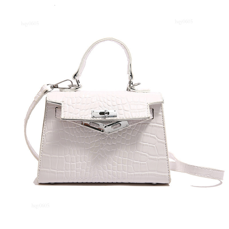 Top quality Brand High Quality New Style Free Delivery Designer Bag Cross-border Women's High-end Crocodile Pattern Ladies Handbag Small Square F