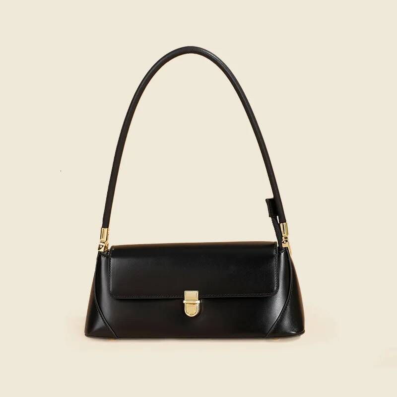 Korean Genuine Bag Women Shoulder Underarm Cowhide Leather Phone Bag For Ladies Casual Shopping Makeup