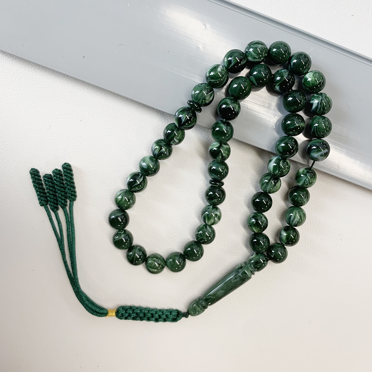 Resin Muslim Prayer Beads with Mixed Colors - Durable Rice Flower Design