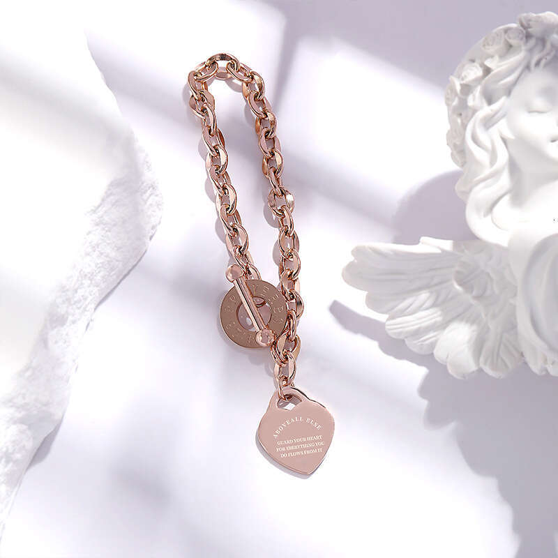 Heart Bracelets Necklaces Designer for Women Silver Chain Classic Heart Set Gold Party Gift Wholesale and Retail 316L Stainless Steel Jewelry