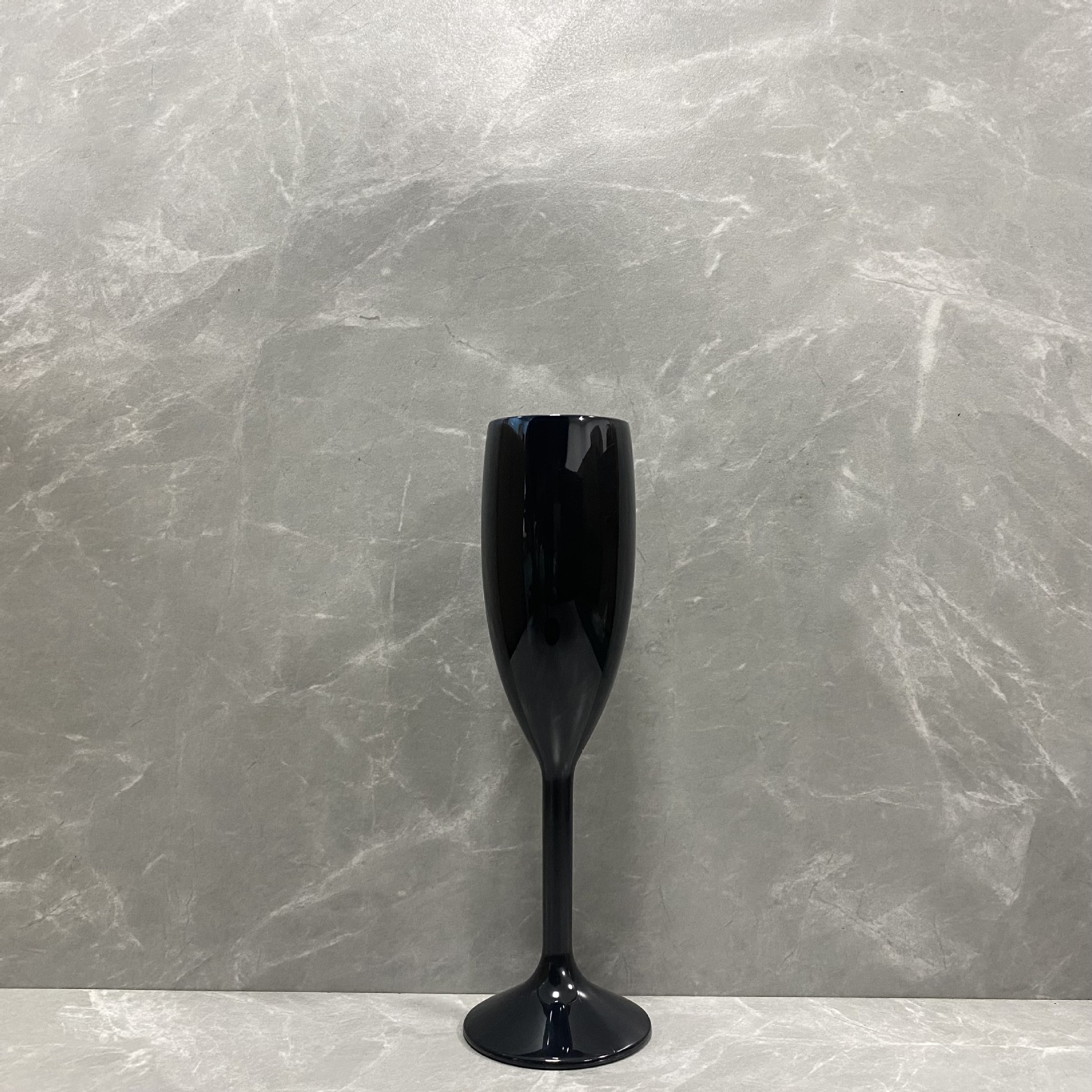 6oz plastic Champagne Flutes acrylic wine glasses goblet Acrylic Veuve Pink black white Wholesale Party Wine goblets Cups 180ml