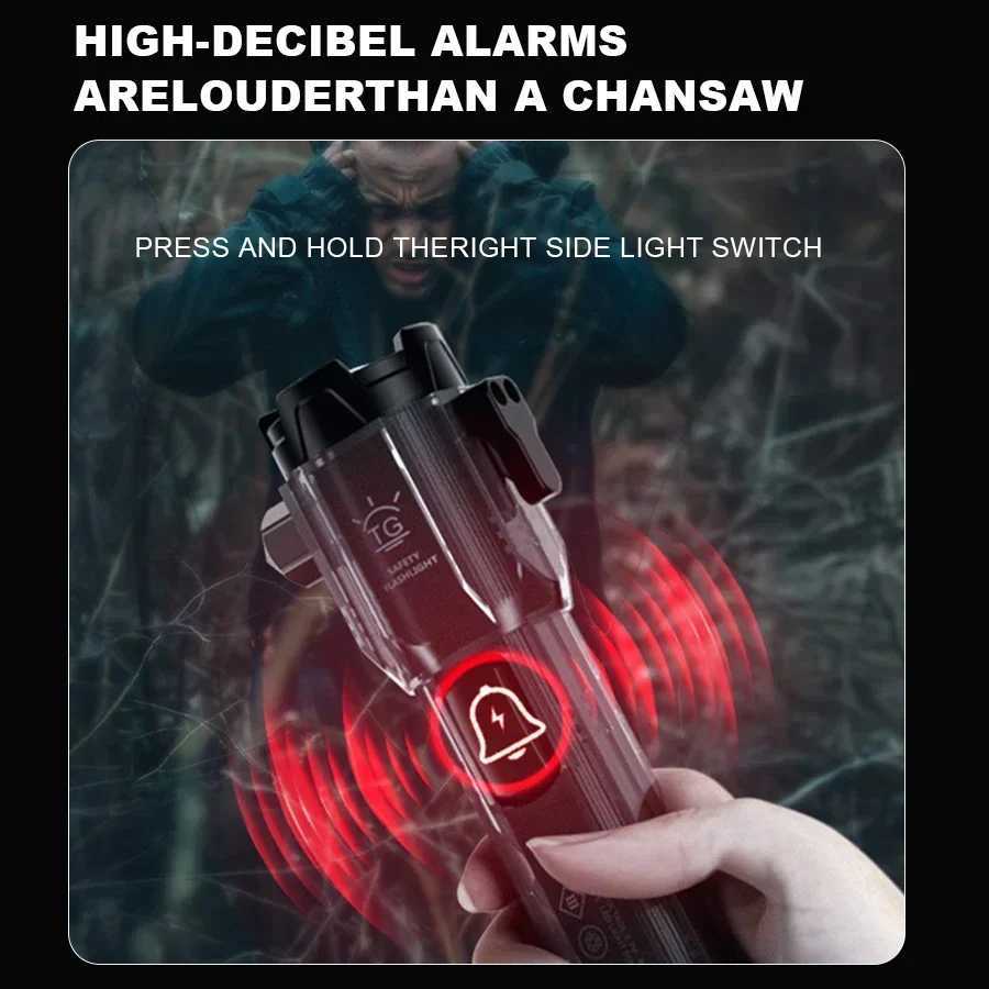 Portable Rechargeable LED Flashlights High Power LED Tactical Flashlight Telescopic Zoom Torch Lamp Outdoor Camping Fishing XJ250529