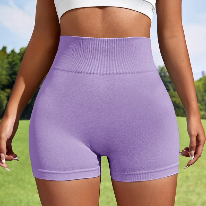 Yoga Shorts High-Rise Breathable No T-Line Workout Tights Outfits High Waisted Sports Shorts Fashion For Women'sPush Up Running Slim Fit Casual B