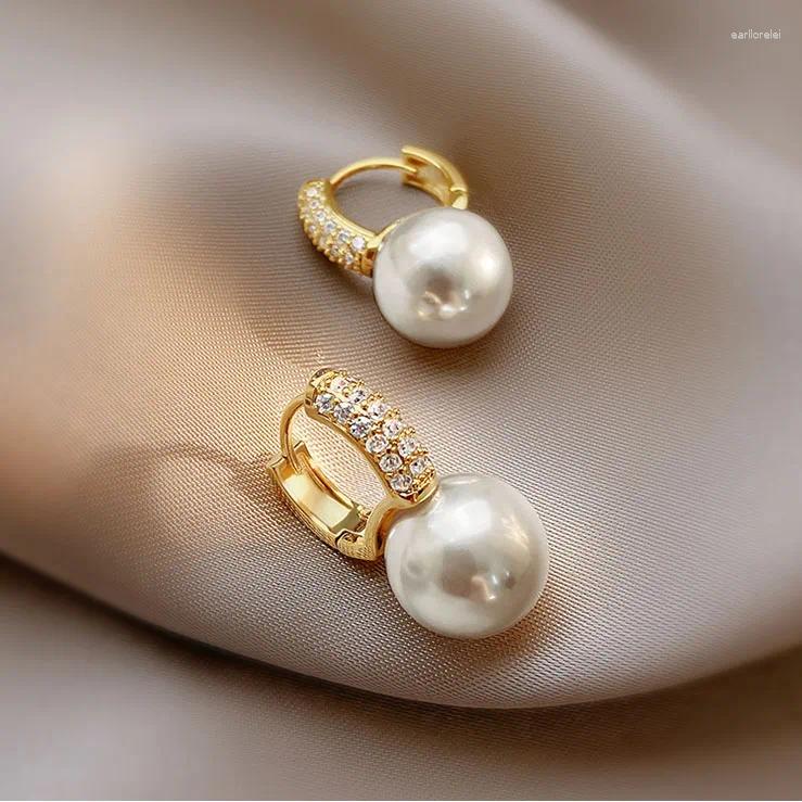 Dangle Earrings South Korea Fashion Light Luxury Simple Classic Pearl Drop Birthday Party Gift Woman Jewelry Stud 2025