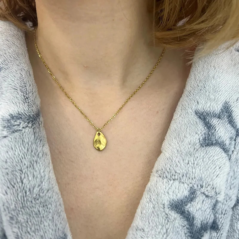 Fashion Stainless Steel Geometric Necklace for Women Gold Color Sun Ray Pendant Bohemian Jewelry Gift 250519