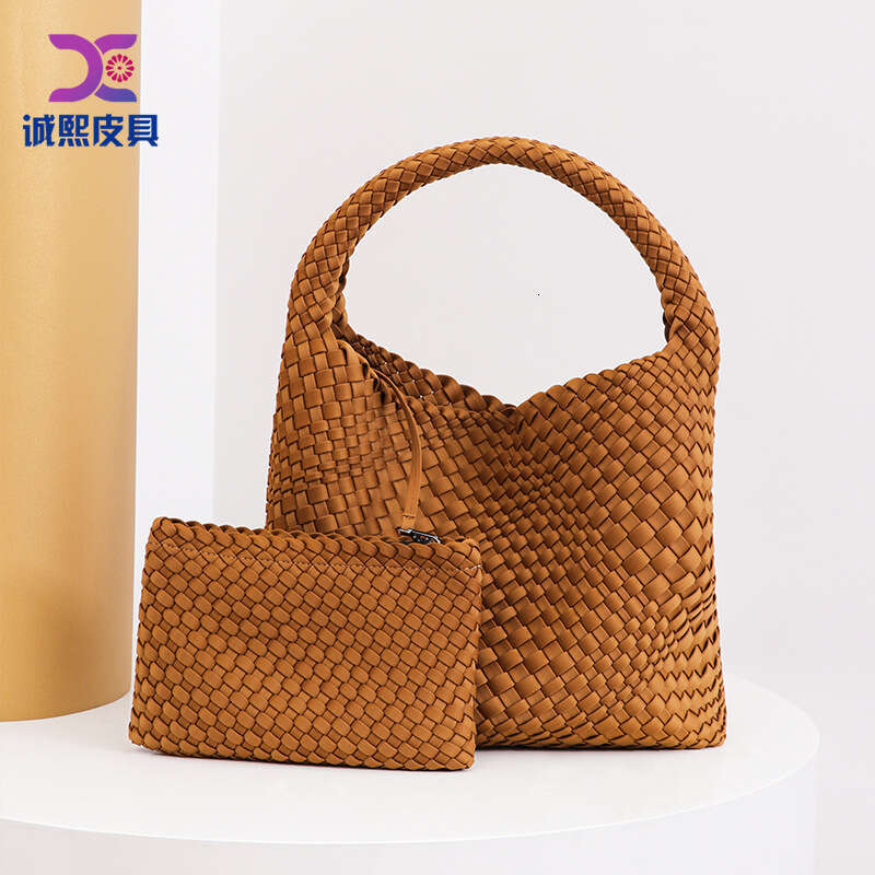Tote Bag Handwoven Handheld Tote Shoulder Underarm Women S Bag Fashion Trend Casual Texture Shoulder Bag Braided Handbag