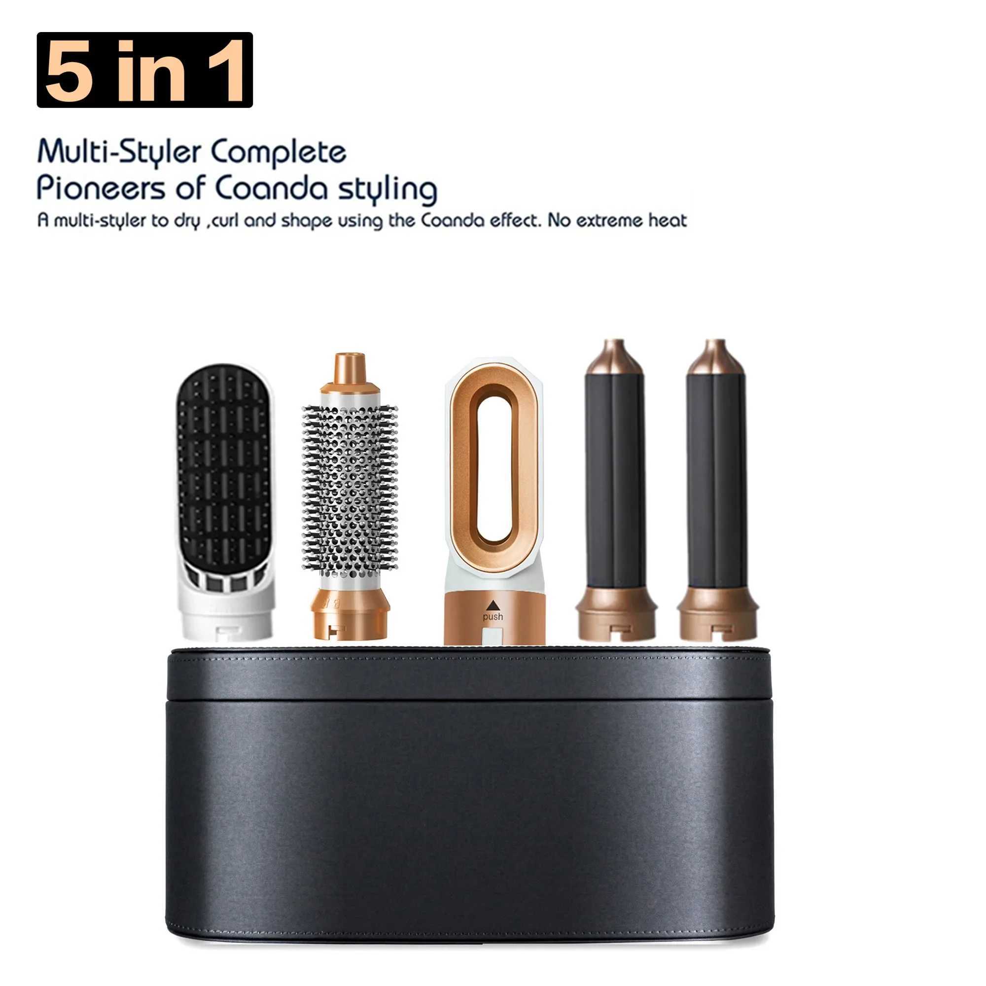 Tinsol 5 in 1 Multi-function Styling set Hair Dryer Hair Straightener Curling Iron Curling Iron with Hair Brush Hot Air CombXJ250528