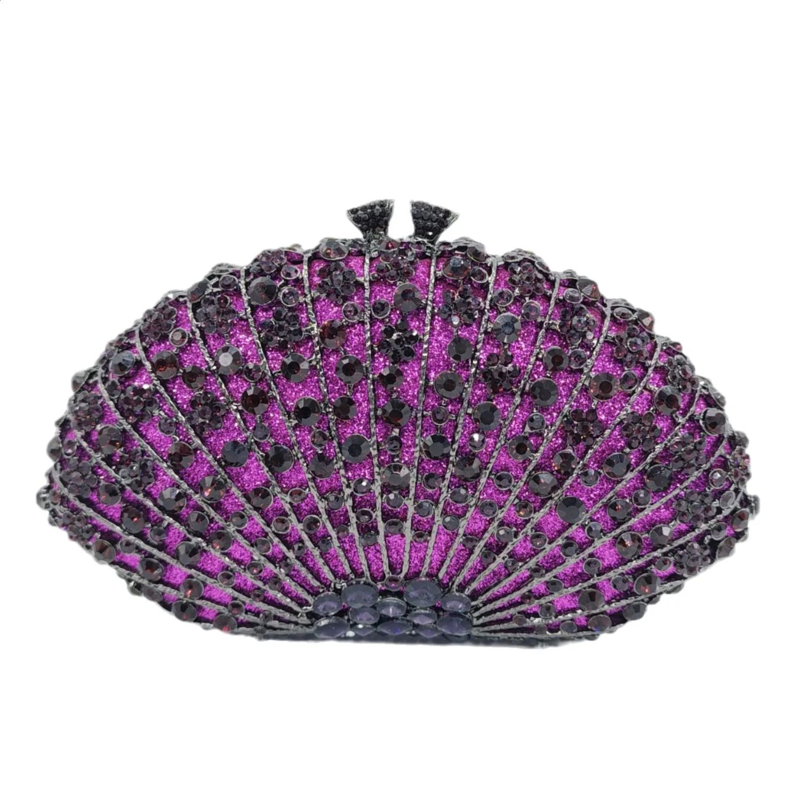 Fan Women Multicolored Crystal Handbag for Dinner Party y Diamond Evening Bag Wedding Bridal Floral Gala Banquet Purse 250528