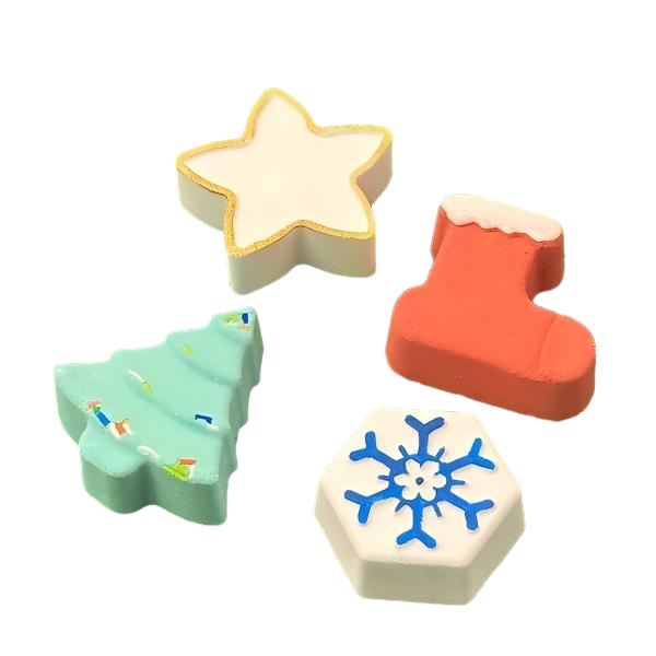 Christmas gift box with 4 bath bombs