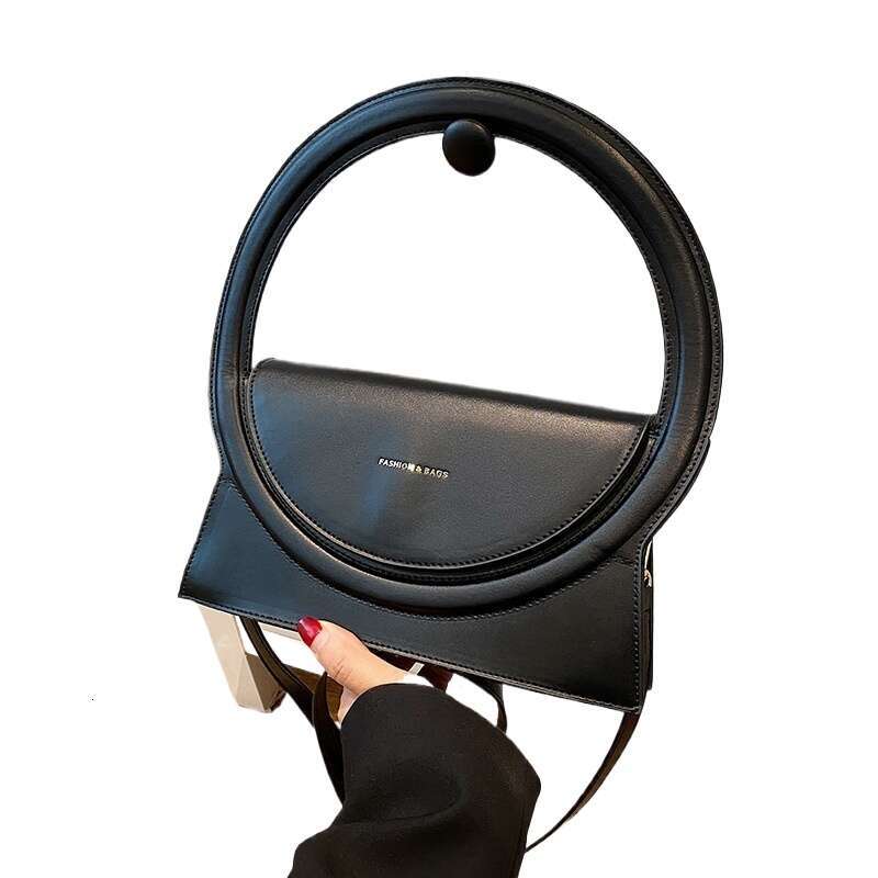 Designer Bag Women Round Ring Handbags Large Circle Design Tote Leather Shoulder Bag Female Fashion Crossbody Shopping Top Handle Bags