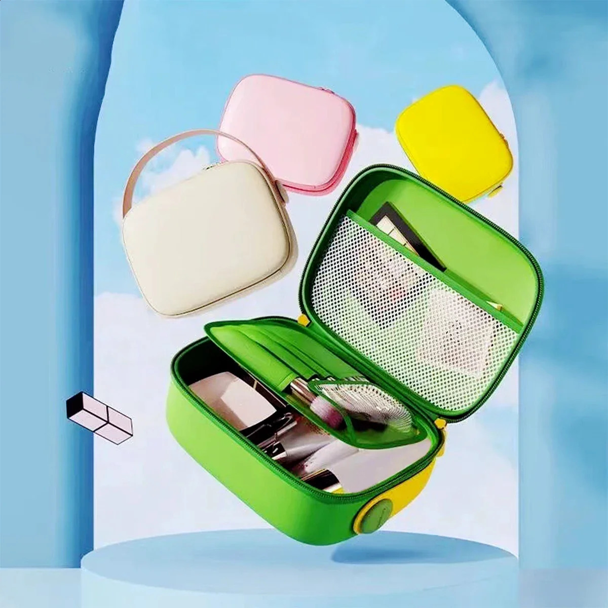 EVA Waterproof Travel Cosmetic Bag Portable Makeup Brush Storage Bag 250528