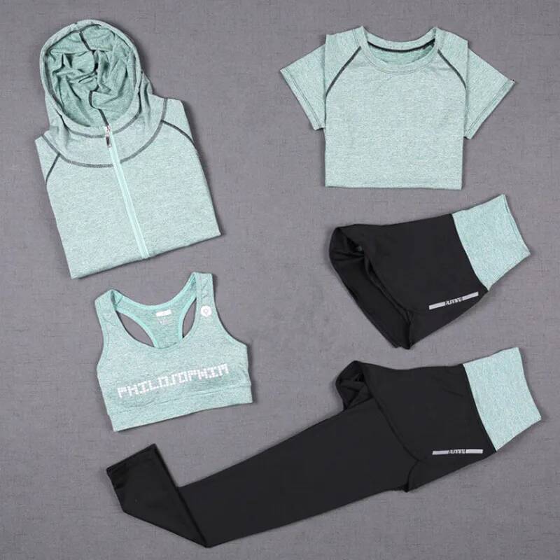 Yoga Gym Sports Bra High Waist Seamless Leggings Fiess Shorts Long Sleeve Crop Top Workout Clothes For Women