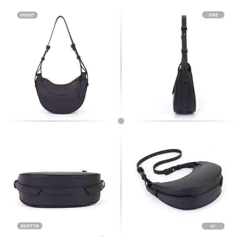French Retro Saddle Premium Edition Women's Fashion Crescent High Quality Shoulder Cross Bag Gift Box Set