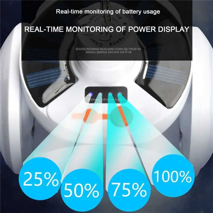 Solar LED Torch USB Rechargeable Emergency Night Light Outdoor Waterproof Camping Light Portable Foldable Searchlight for Garden XJ250529