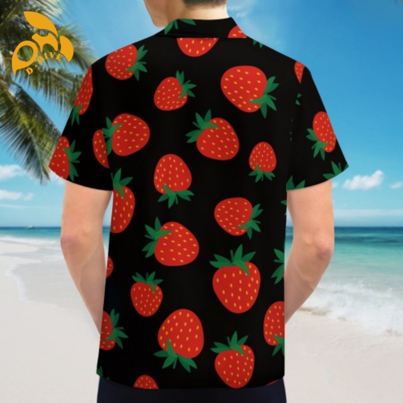 Free delivery, DIY top fashion designion customization of large-sized comfortable Hawaiian shirts for both men and women to wear outdoors.