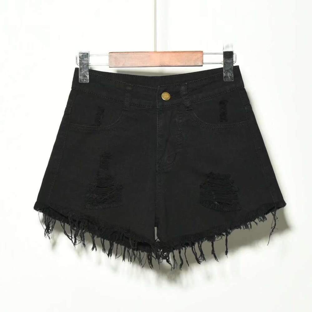Shorts Women Denim Shorts Plus Size High Denim Shorts Women Summer Students Loose Wide Leg Pants For Chubby Girls Kg Elastic Waist Jean Shorts