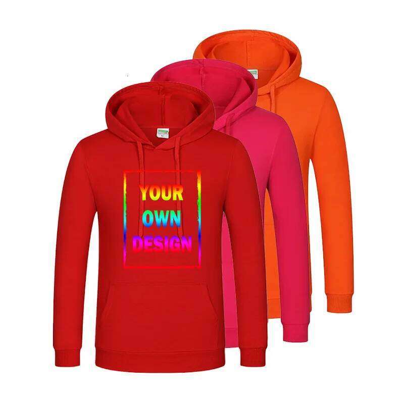 Women's Wear Customized/Designed DIY Men's And Women's Sweatshirt Long Sleeve Hoodie Advertising/Team Top