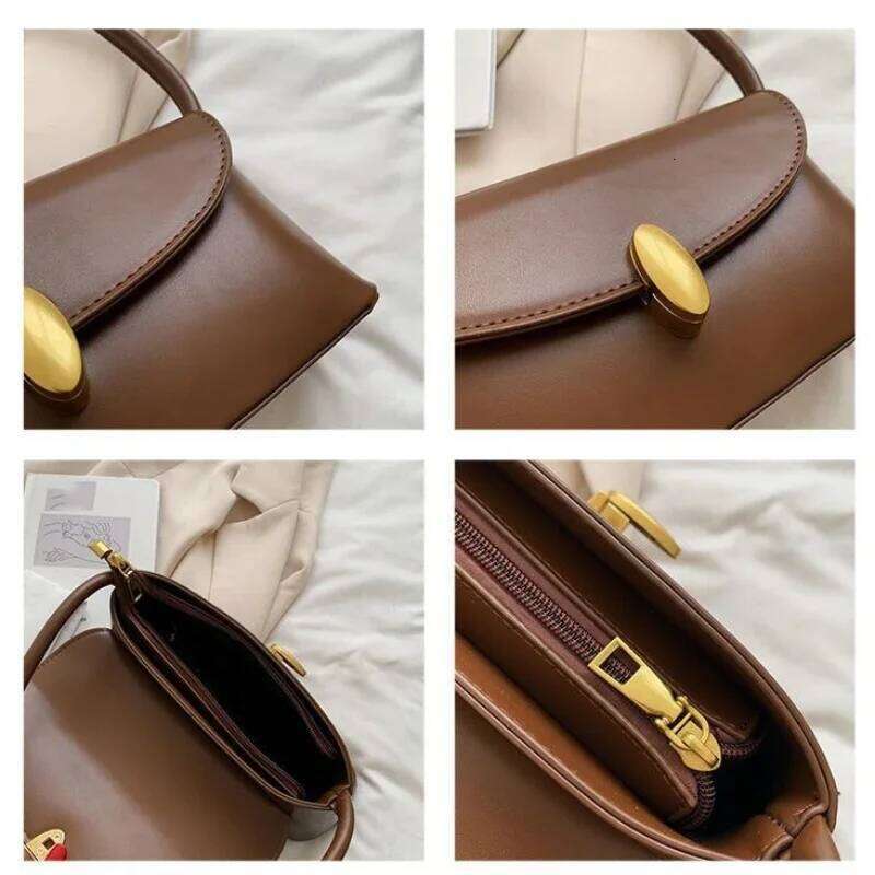NEW SAVETTE Symmetry 27 Pochette Tote Women Fashionable Top Handle Bags Solid Color Simple High Quality Handbag Bag