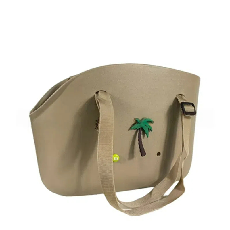Stylish EVA Pet Carrier Bag with Adjustable Straps & Charms - Portable Dog Cat Travel Tote - Multiple Colors