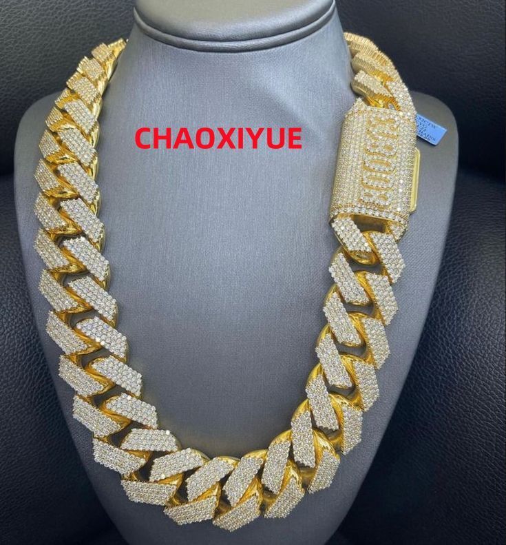 18mm Hip Hop S925 Silver Chain Necklace VVS D Color Moissanite Bracelet Necklace Men Jewelry Cuban Link Iced Out Watches Rope Chain