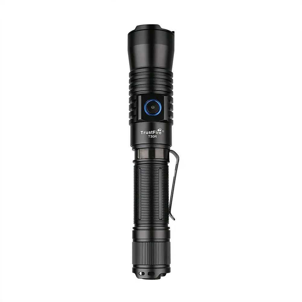 Trustfire T30R 1100M Tactical Flashlight 460Lumen Laser High Power LED USB Flashlight 18650 Rechargeable Self Defense Torch XJ250529