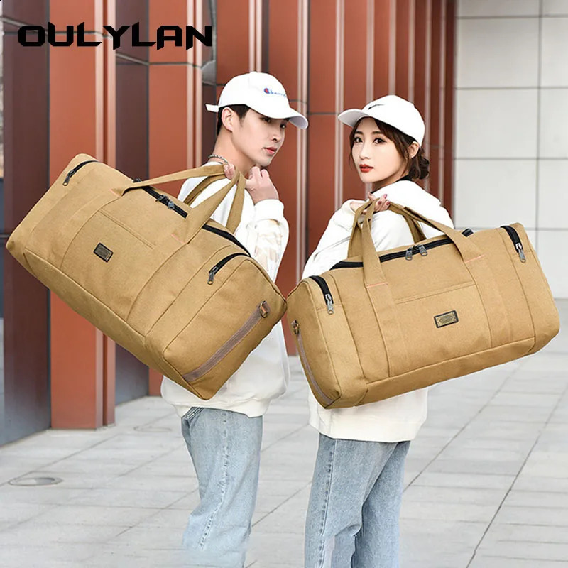 Portable Travel Luggage Bag for Women Men Multifunctional Backpack Duffel Handbag Weekender Outdoor Camping Shoulder Bags 250522