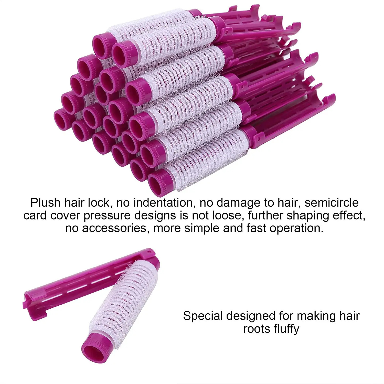 10pcs Hair Perm RodsFluffy Perming Rod Hair Roller Curler Kit Perming Rods Hairdressing Styling Tool for Salon Barber Home 250519