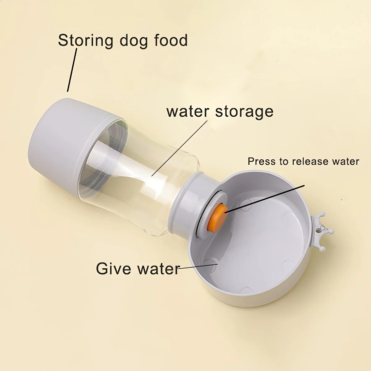 free shipping 1pc-Dog Outing Outdoor lti-functional Companion Cup Feeder Portable Pet Water Dispenser Supplies 250528