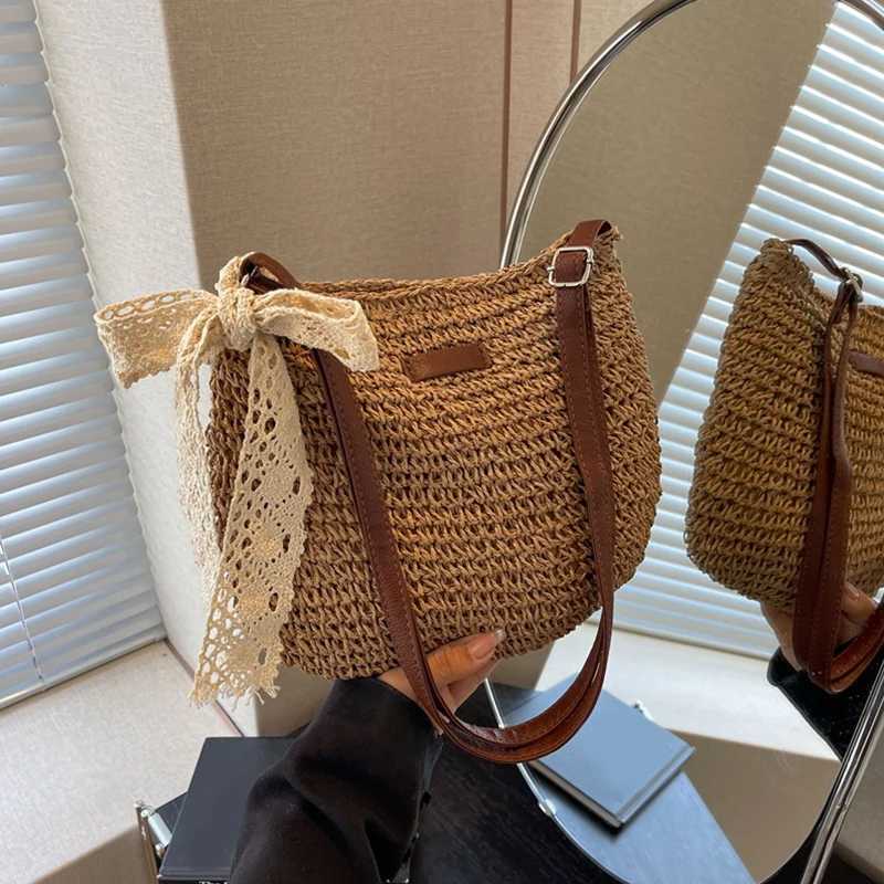 Ladies Fashion Summer Straw Crossbody Bag Women Beach Holiday Shopping Woven Shoulder Purses XJ2520528
