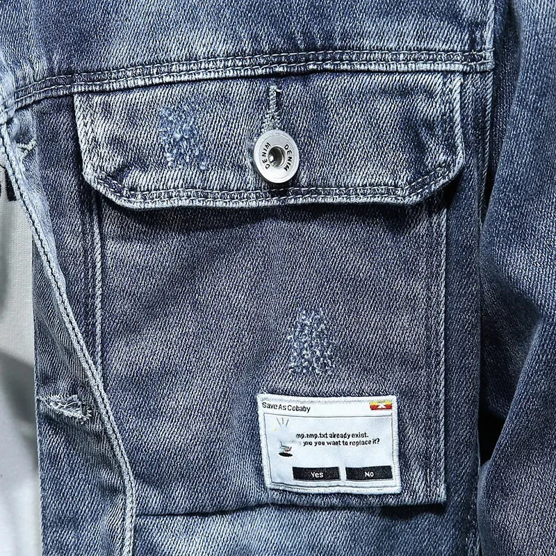 Spring Autumn Cowboy Cardigan Denim Harajuku Fashion Korean Style Clothes Casual Cowboy Loose Coat Motorcycle Jacket 250521