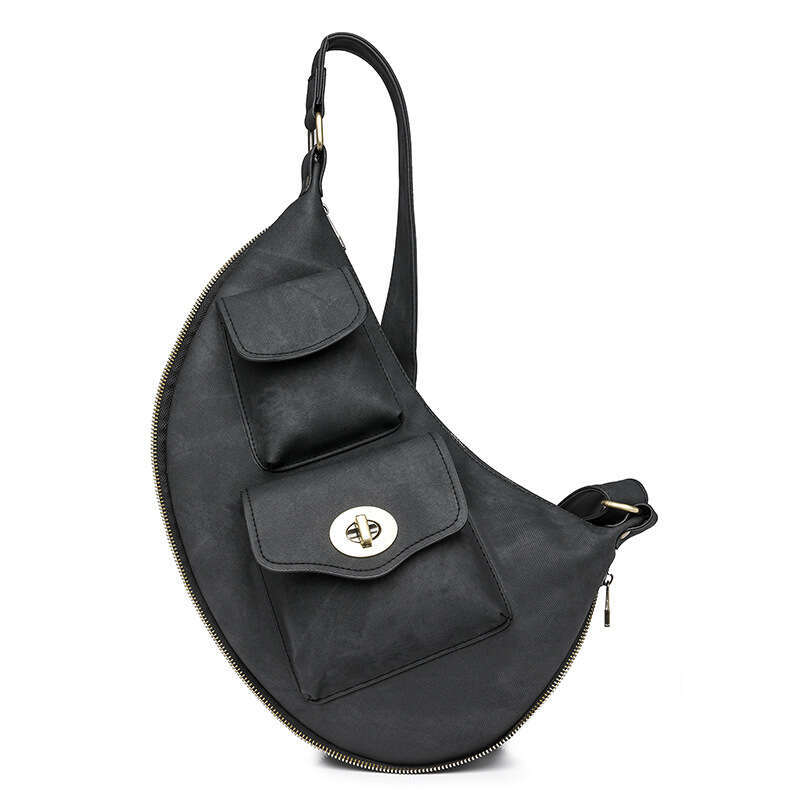 Backpack Large Capacity PU New Women's Waist Chest Bag B5