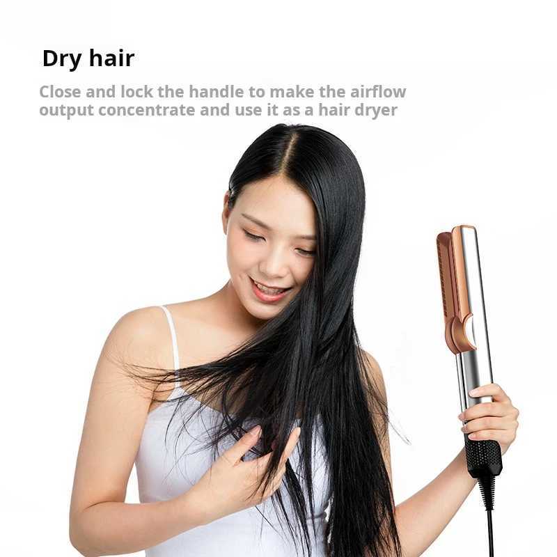 Professional 2-in-1 Hair Straightener And Dryer Heat-Up Flat Iron Compatible with Airstrait Hair Styling ToolXJ250528