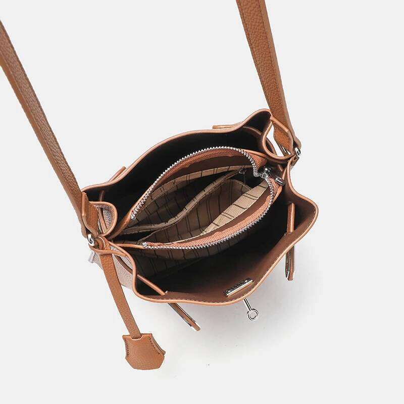 2025 New Bucket Bag Casual Vertical Horseshoe Shoulder Crossbody Handbag for Women