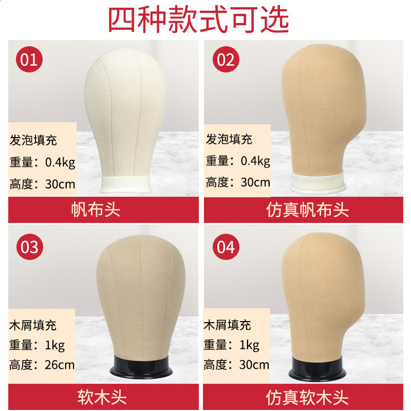 Mannequin Head Wig Stand Canvas Block Head With Adjustable Mannequin Head Tripod For Wigs Making Display Wth Wig Caps T Pins 250117