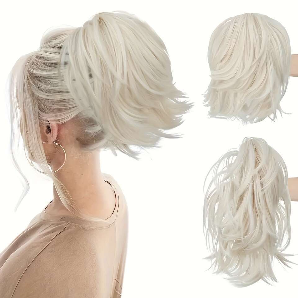 Fashion Women's Ponytail Extension with Bendable Metal Wire Piece Includes Claw Clip - Suitable for All Hair Types