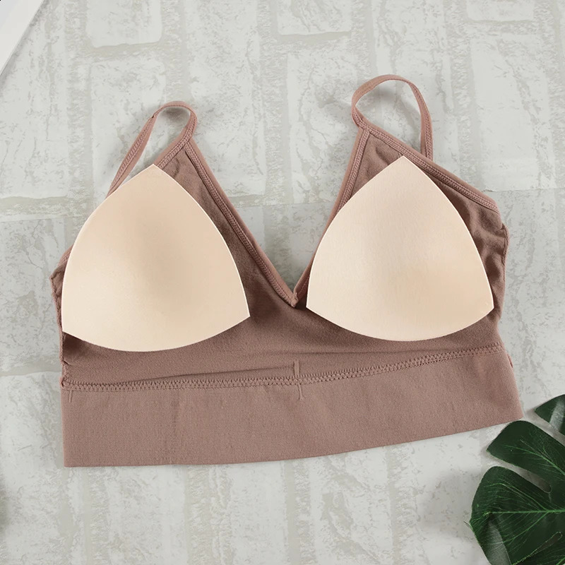 CHRLEISURE 2Pcs Bra Set Underwear Women Panties Sexy GString Seamless Bralette Female Lingerie Soft Tank Crop Top 250526