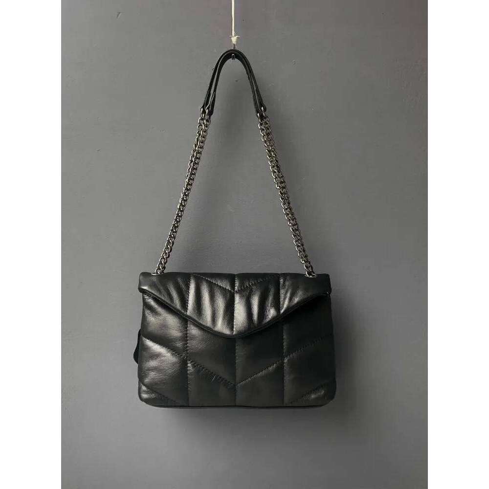 Elegant Women Chain Soft Sheepskin Genuine Leather Handbag Ladies Fashion Single Shoulder Designer Messenger Bag