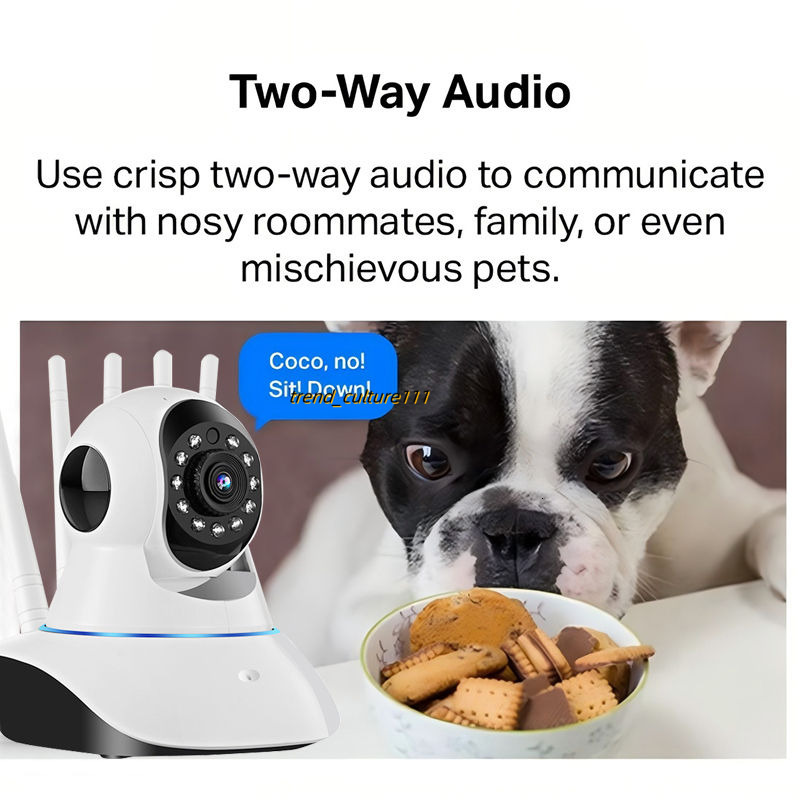 360° Bifrequency WiFi HD Wireless 2MP Indoor Outdoor Night Vision AlarmCam CCTV Camera IP Security Cameras