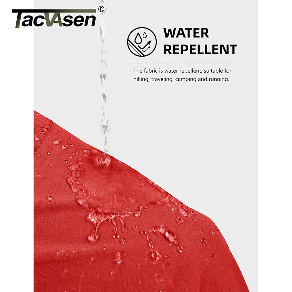 TACVASEN Summer Quick Dry 3/4 Pants Mens Casual Multi-Pockets Lightweight Shorts Outdoor Hiking Cargo Nylon Pants Workout 250517