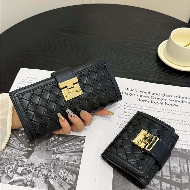 New Unisex Wallet Women Travel Everyday Use Modern Leather Genuine Coin Purse Mini Snap Multiple Card Slots Multicolor Brown Cash Compartment Credit H