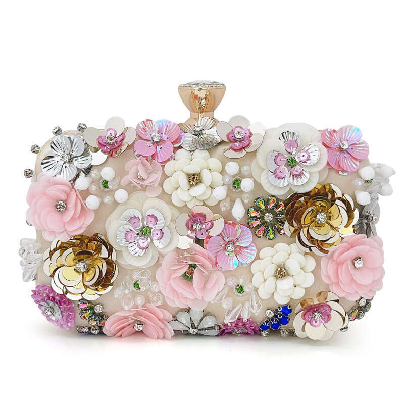 2025 New Handbag For Women Elegant Temperament Evening Party Flower Dress Bridesmaid Bag