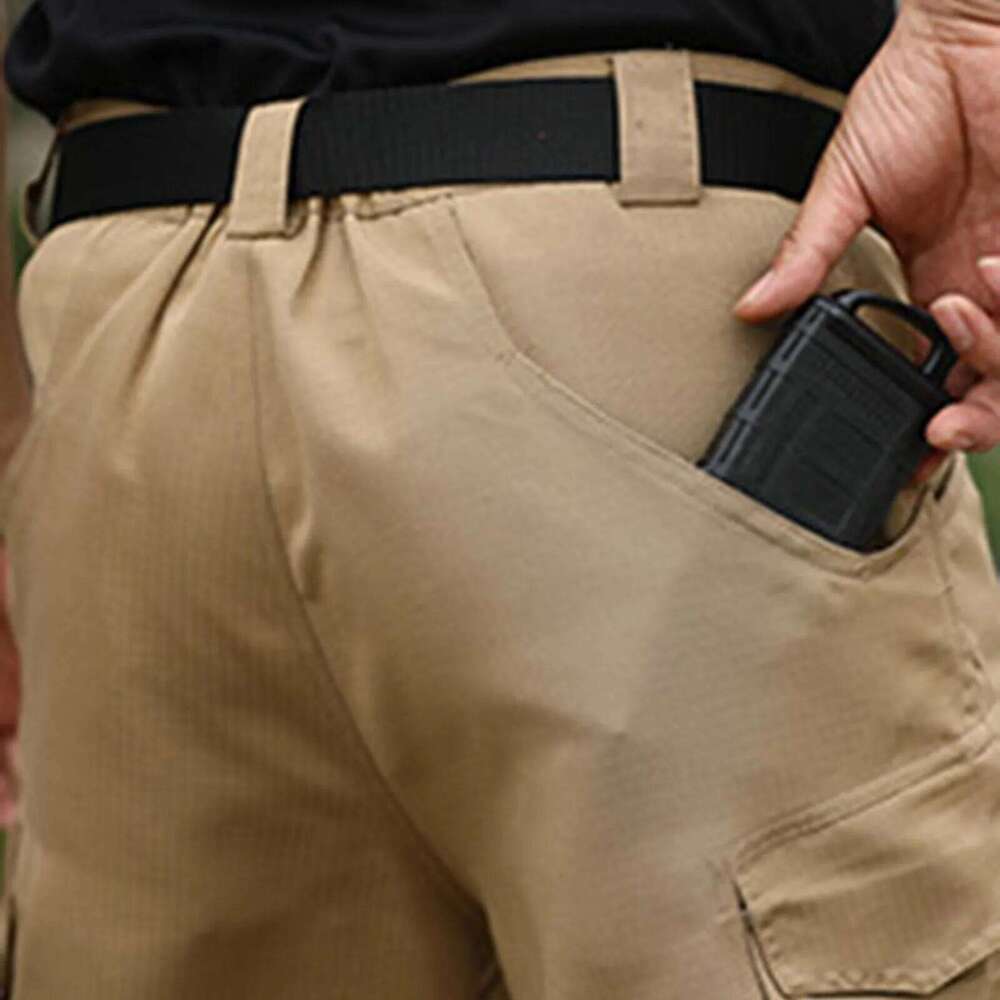 Women's Wear Solid Color Overalls Multi-Pocket Work Men's Loose Outdoor Sports Casual Shorts (Without Belt) Ropa Hombre