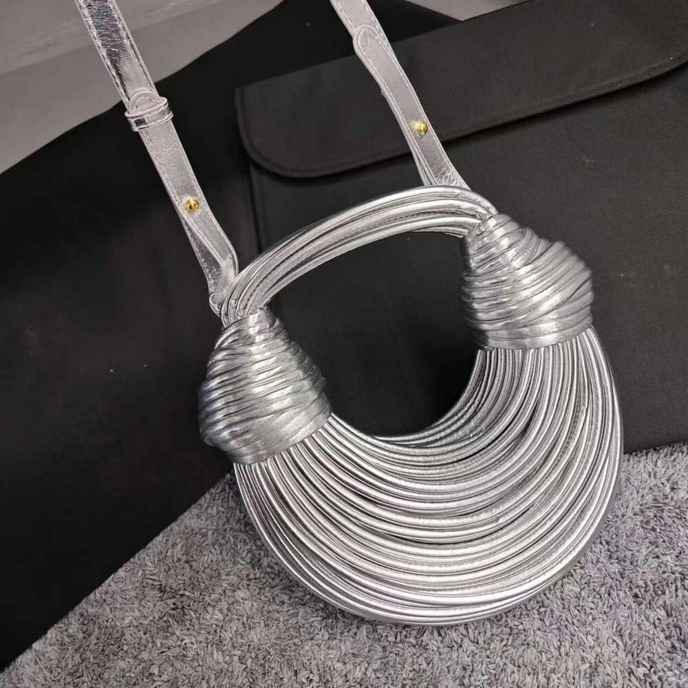 Fashion Handbag 2025 High-end Niche Design Personality Noodle Stylish Crossbody Bag for Women Trendy Woven