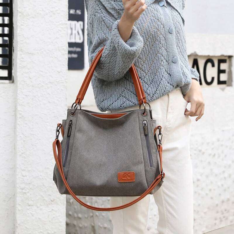 Designer Shoulder Crossbody Bags For Women Canvas Female Messenger Bag Purses And Handbags